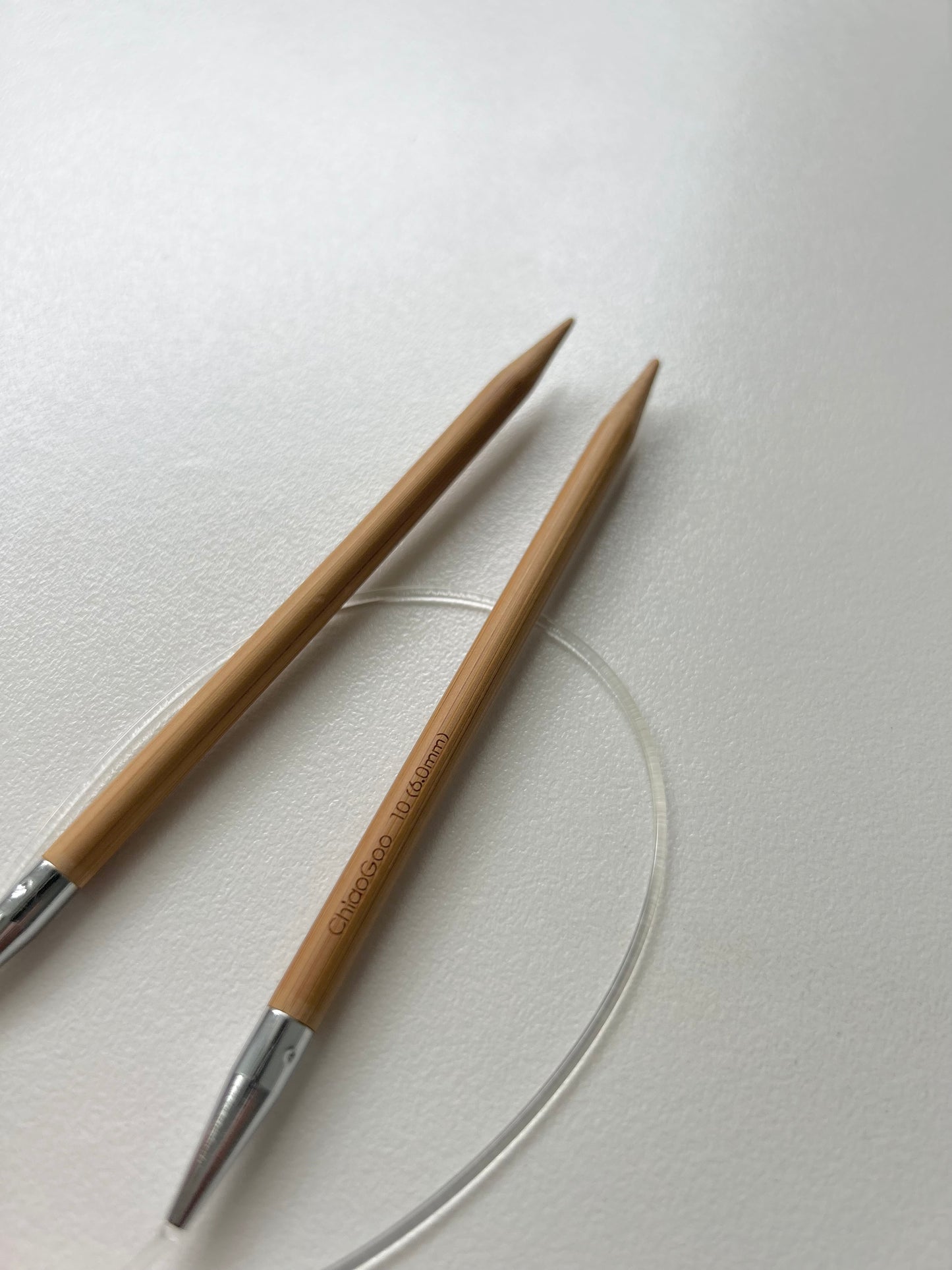 Fixed Bamboo Circular Needles - 6mm (100cm)