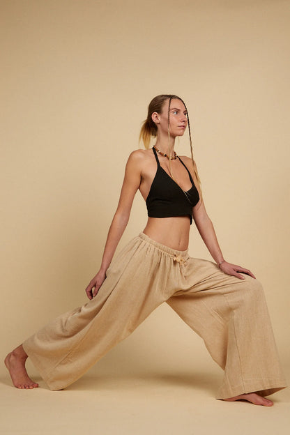 HONEY HALTER TOP - BLACK