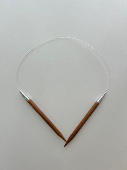 Fixed Bamboo Circular Needles - 8mm (60cm)