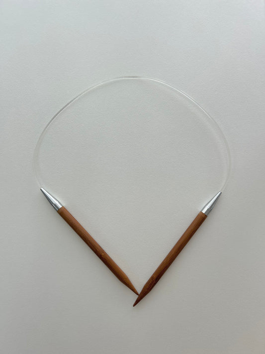 Fixed Bamboo Circular Needles - 8mm (60cm)