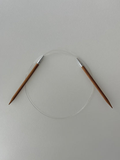 Fixed Bamboo Circular Needles - 6mm (80cm)