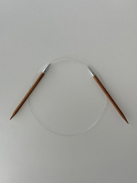 Fixed Bamboo Circular Needles - 6mm (80cm)