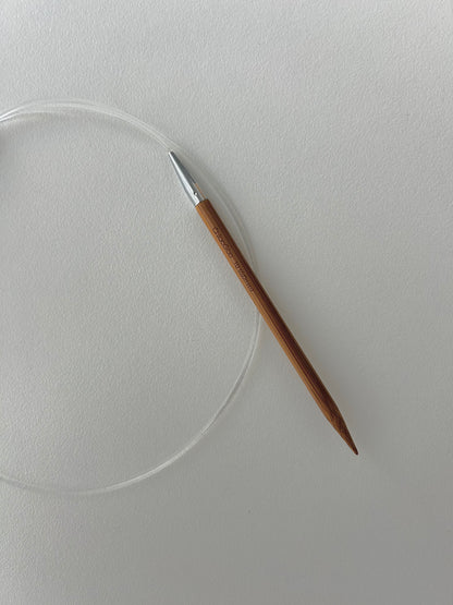 Fixed Bamboo Circular Needles - 6mm (80cm)