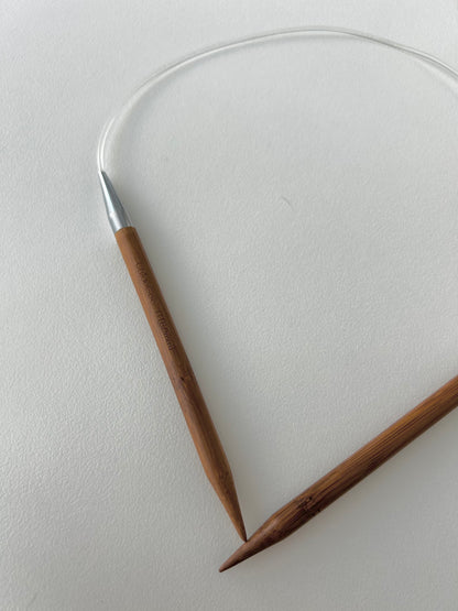 Fixed Bamboo Circular Needles - 8mm (60cm)