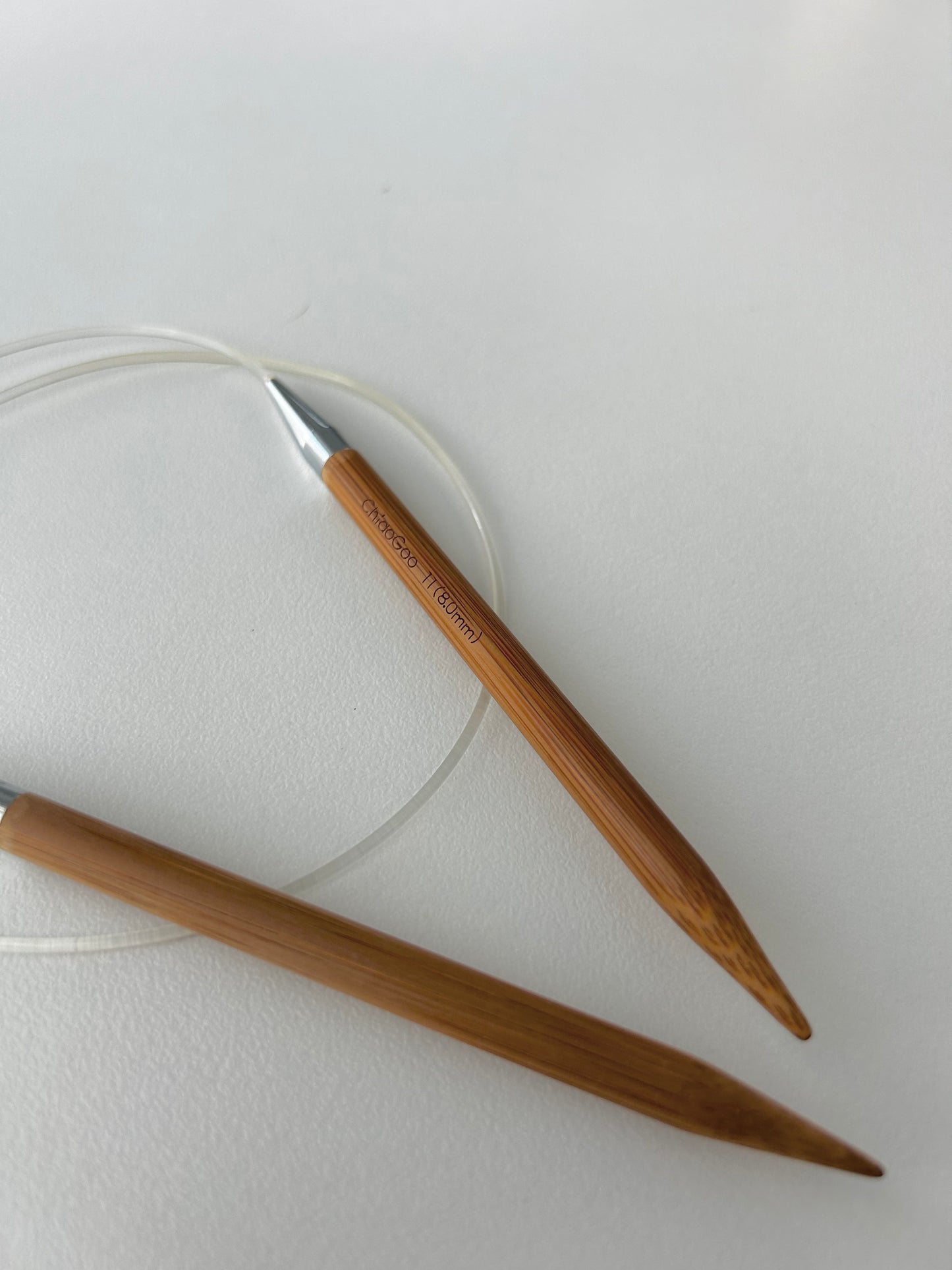 Fixed Bamboo Circular Needles - 8mm (80cm)