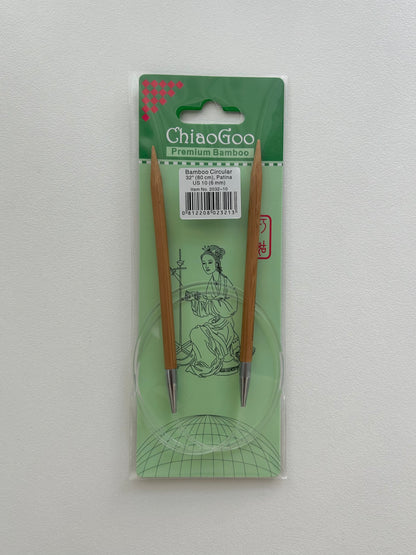 Fixed Bamboo Circular Needles - 6mm (80cm)