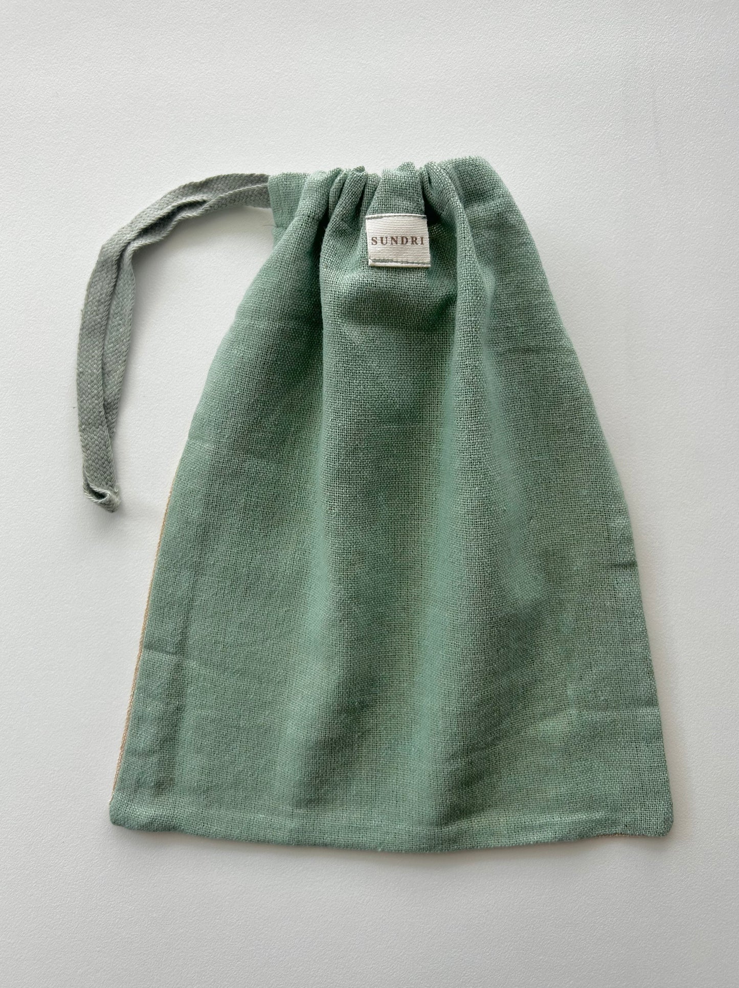 Hemp WIP Bag Sage/Raw - LARGE