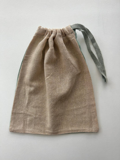 Hemp WIP Bag Sage/Raw - LARGE