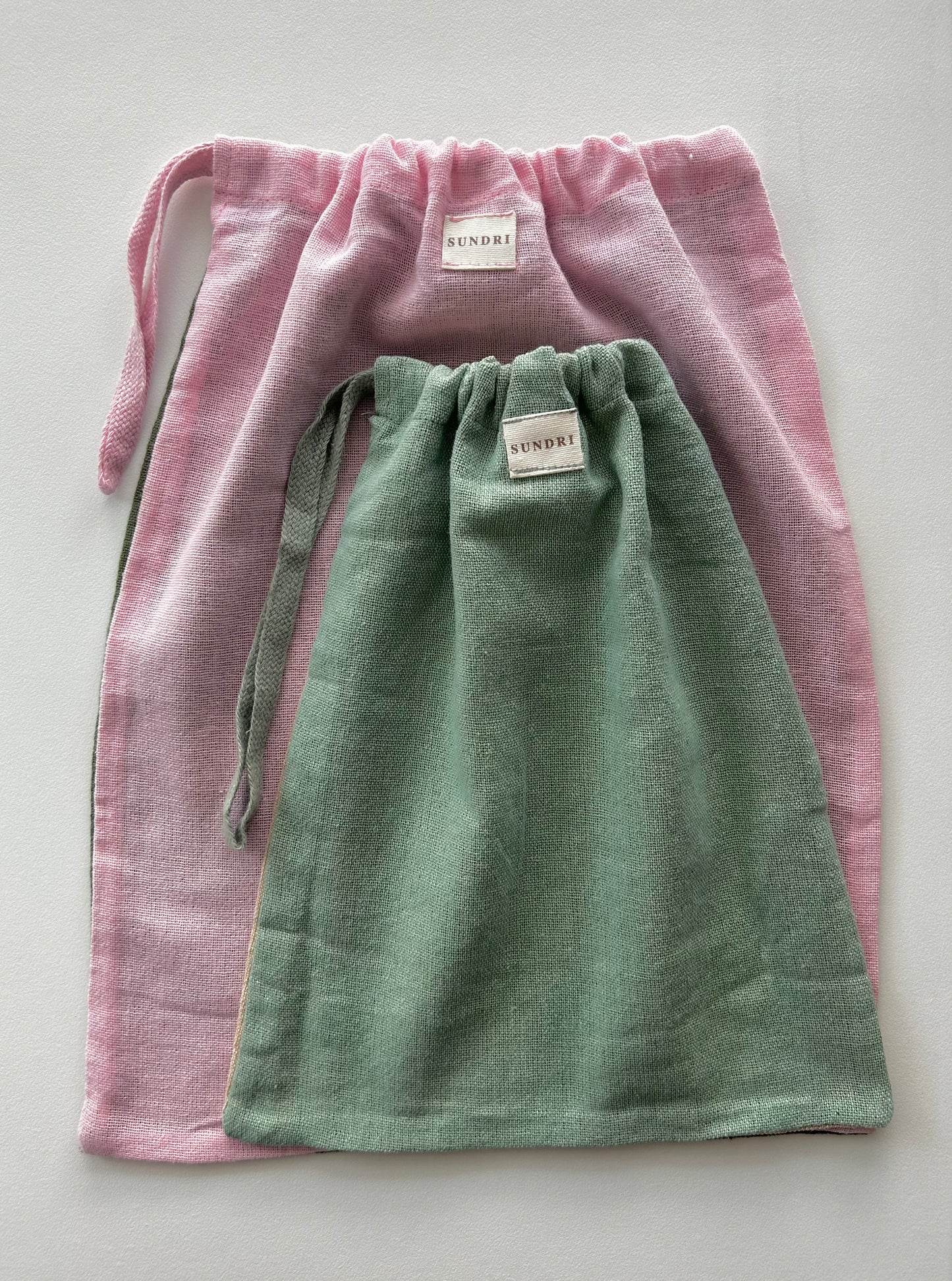 Hemp WIP Bag Sage/Raw - SMALL