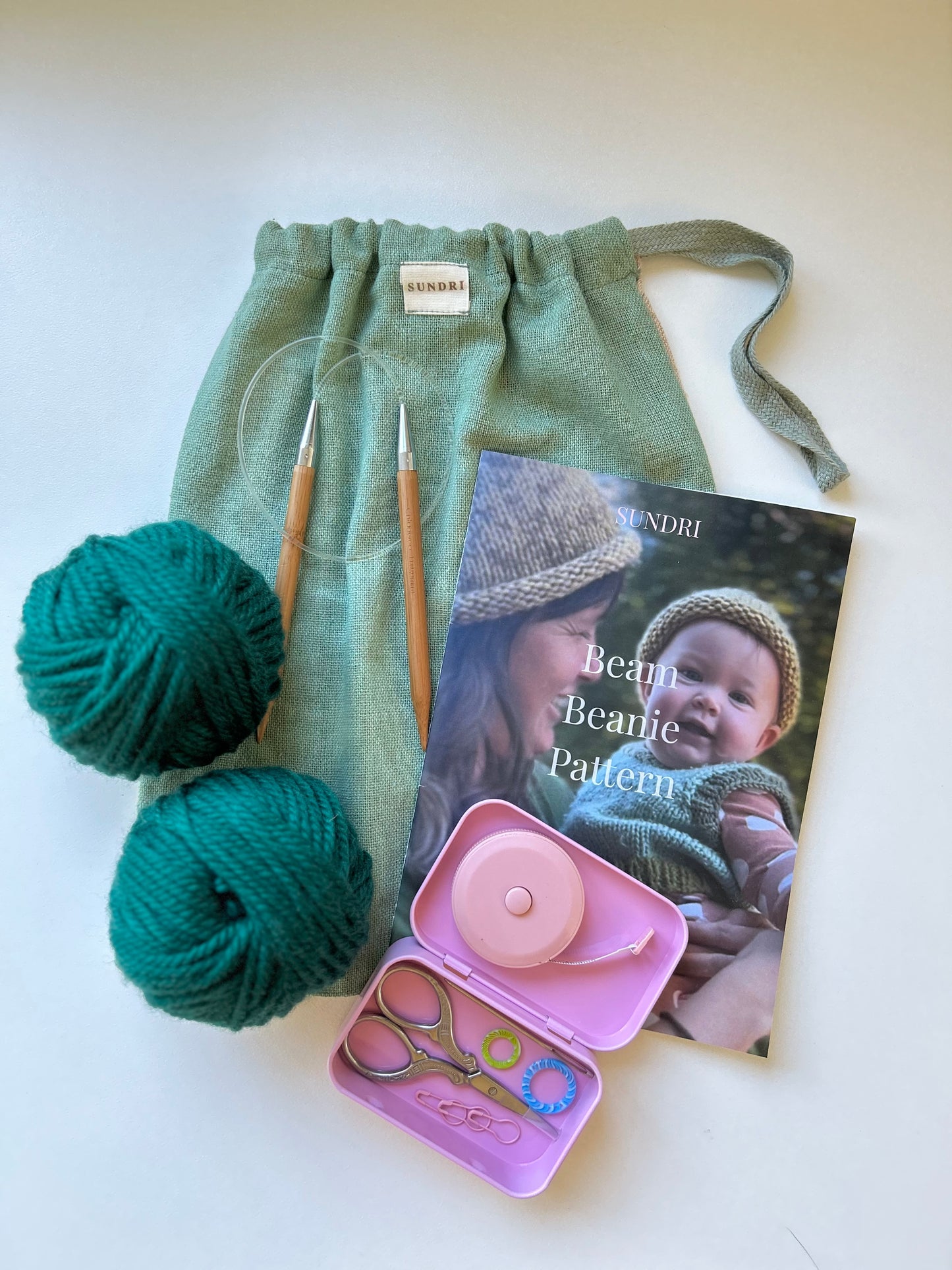 Knit Your First Beam Beanie Beginner Course + Kit