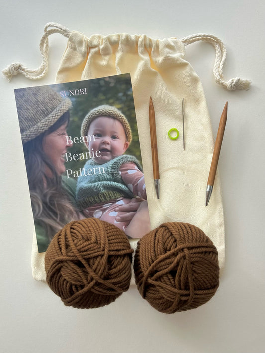 An Intro to knitting ~ Beam Beanie Starter Kit