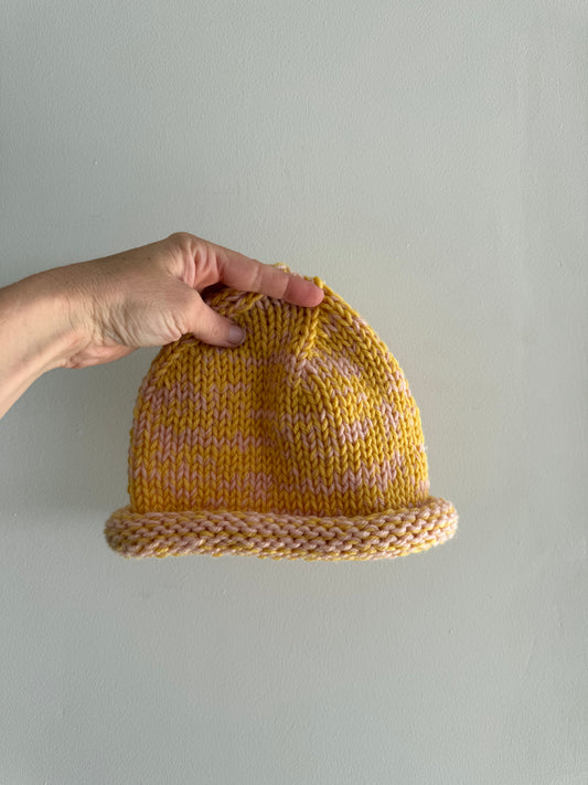 Beam Beanie - Goldenrose (size 8-11)