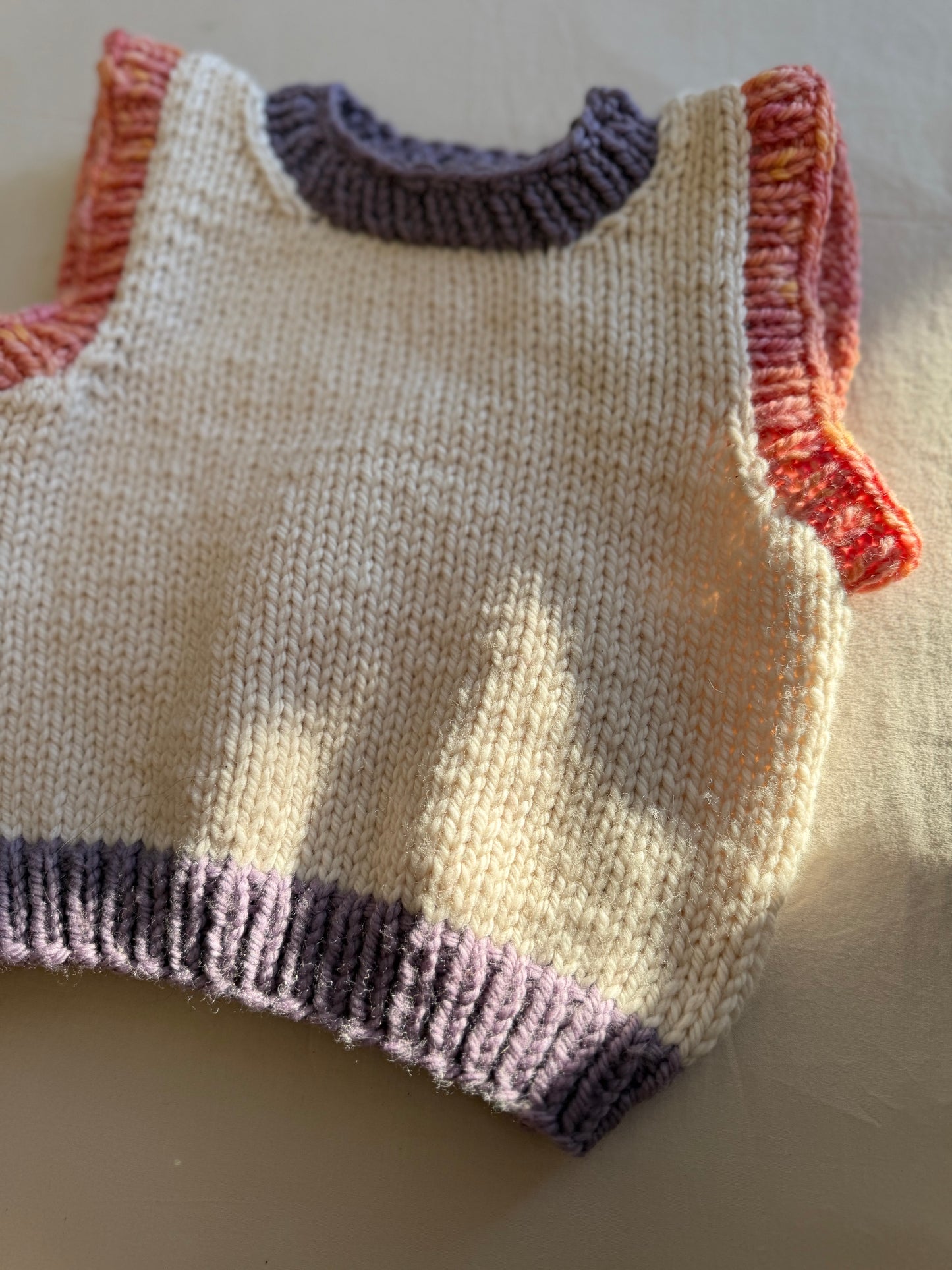 Embrace Vest - milk & honey  (size 2-3)
