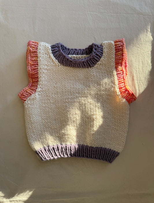 Embrace Vest - milk & honey  (size 2-3)