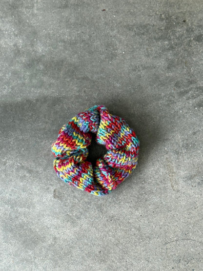 Scrappy Scrunchie - Free Knitting Pattern