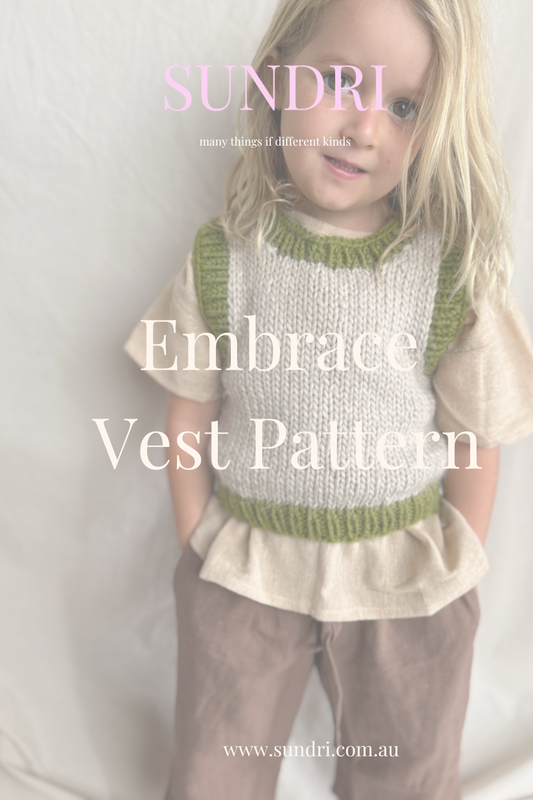 Embrace Vest - Knitting Pattern (PDF Download)