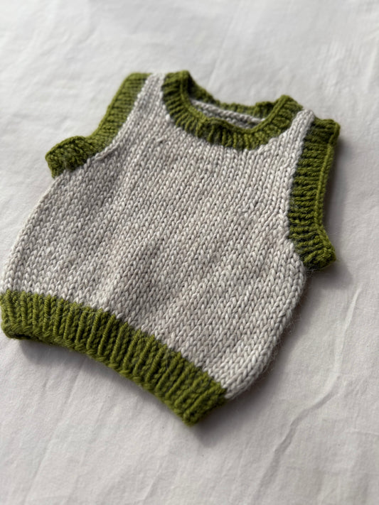 Embrace Vest - Moss & Cloud (Size 1-2)