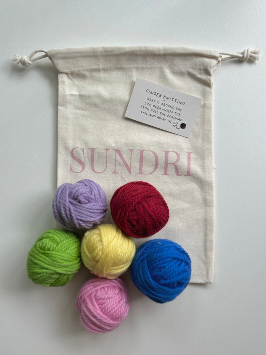 Finger Knitting for Little Hands