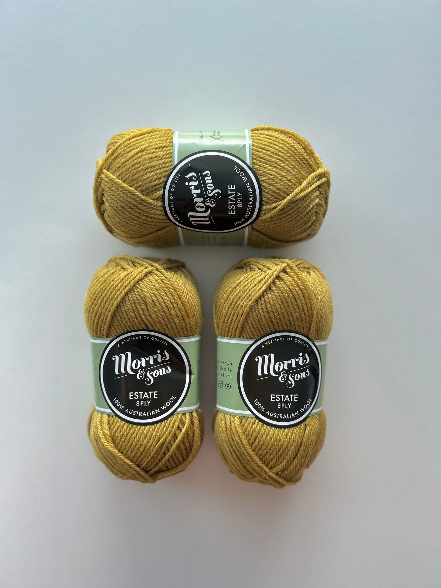 100% Australian Wool - Dark Dijon