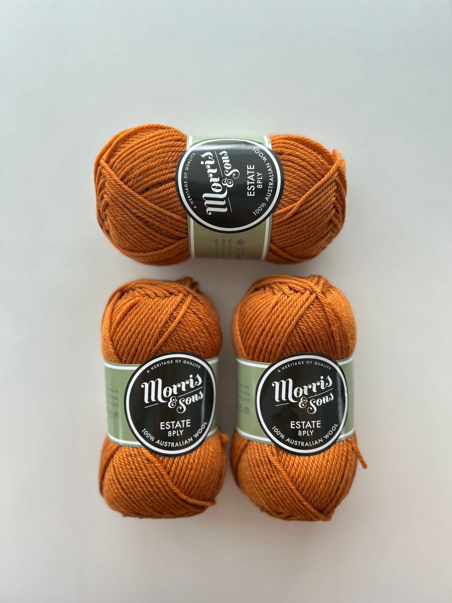 100% Australian Wool - Dark Dijon